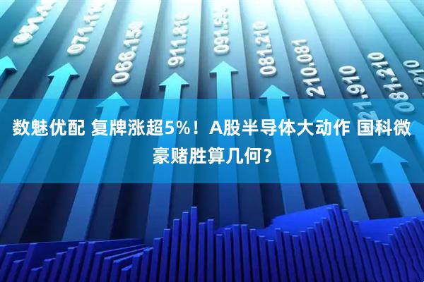 数魅优配 复牌涨超5%！A股半导体大动作 国科微豪赌胜算几何？